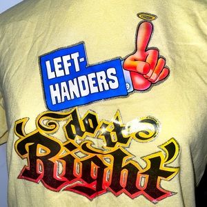 Vintage 50/50 left-handed funny T-shirt medium